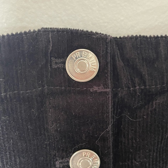 Love Tree Black Mini Dress with Button Detail - Picture 4 of 6